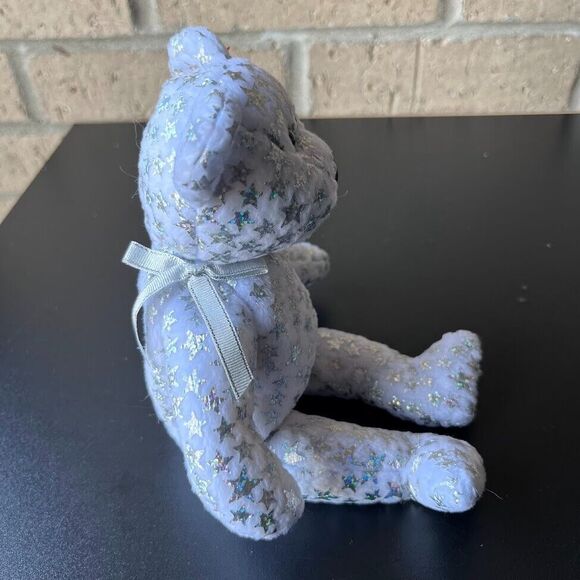 TY Beanie Baby The Beginning White Bear Silver Stars 8.5 Retired Rare Jan 1 2000 - Picture 15 of 16